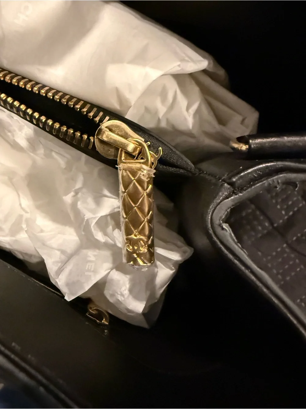 Chanel Dark Green Python Large Neo Executive Tote